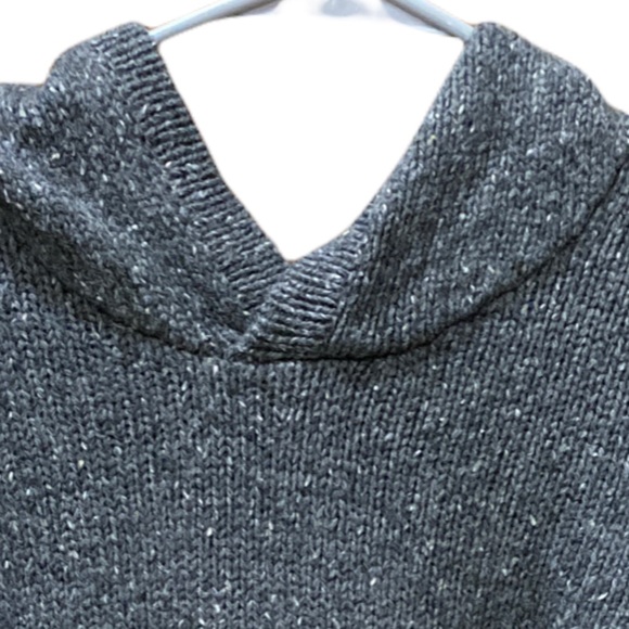 Ruff Hewn Marled Charcoal Gray Hooded Sweater - Picture 3 of 11